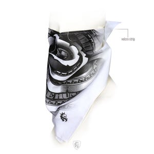 Money Rose Face Cover Bandana - Velcro Closure for fast and easy to fasten
