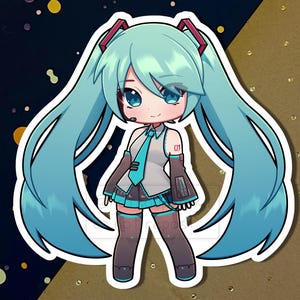Hatsune Miku Charm and Sticker