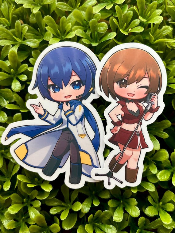 Kaito and Meiko Vinyl Sticker - Etsy