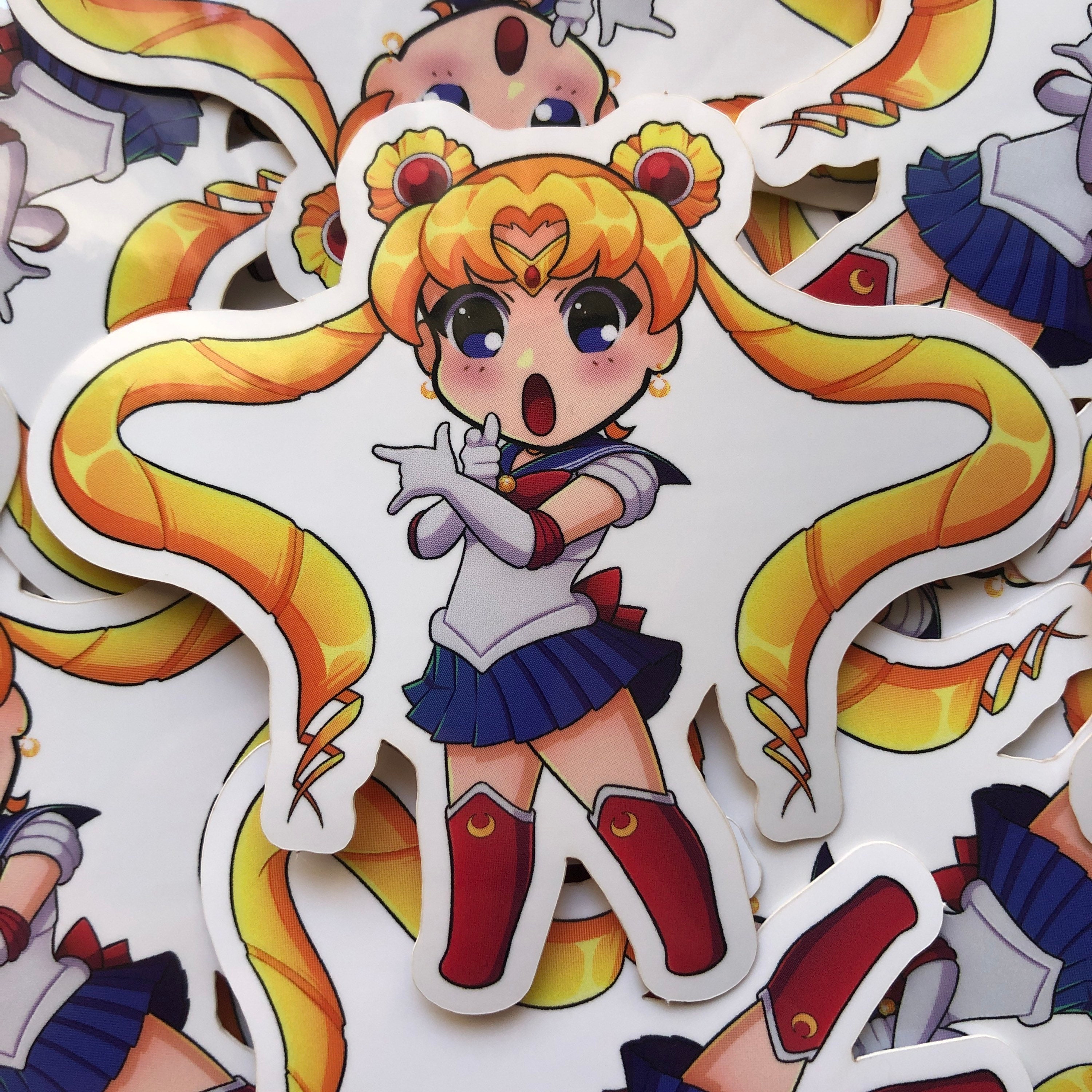 Sailor Moon Vinyl Sticker Etsy