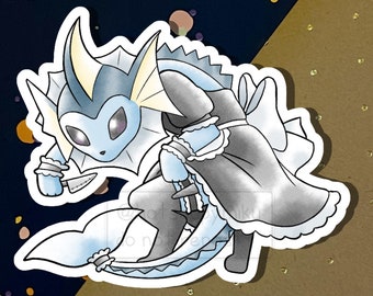 Vaporeon Maid Vinyl Sticker