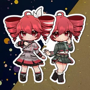 Kasane Teto Charm and Stickers