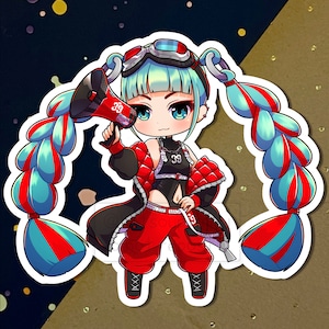 Chibi Miku Stickers WEEKLY New Designs Cute Kawaii Anime Vocaloid Hatsune  Miku Holographic and Vinyl Stickers 