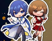 Kaito and Meiko Vinyl Sticker - Etsy