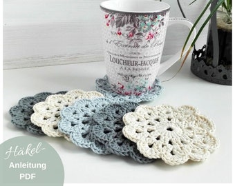 Dessous de verre motif crochet