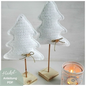 Christmas tree crochet pattern | Crochet pattern little pine tree | PDF | German | English