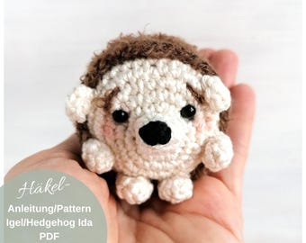 Crochet pattern hedgehog Ida | Crochet pattern hedgehog | PDF | German | English - Amigurumi