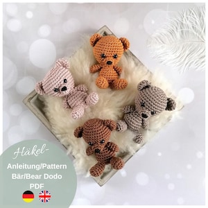 Crochet pattern Dodo Bear | Crochet pattern bear | PDF | German | English - Amigurumi