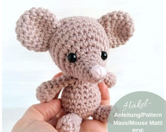 Crochet pattern mouse Matti | Crochet pattern mouse | PDF | German | English - Amigurumi
