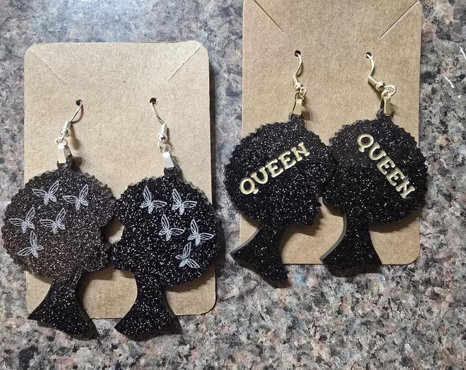 Afro Woman Earrings