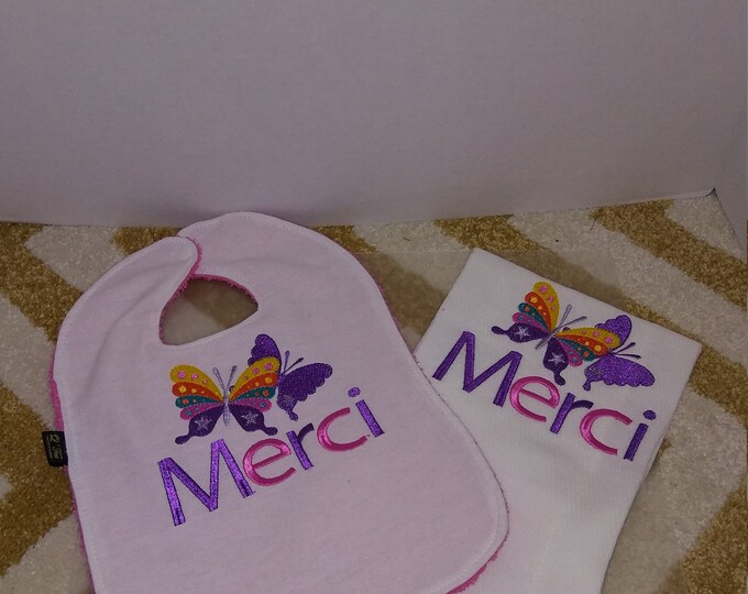 2-Piece Embroidered Baby Ensemble