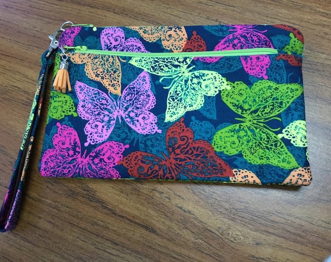 Medium Double Zip Clutch/Pouch