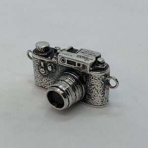 Colar com pingente de prata esterlina Leica para câmera fotográfica ajustável inclui embalagem de marca prata estilo sol design de joias feito à mão de Bali
