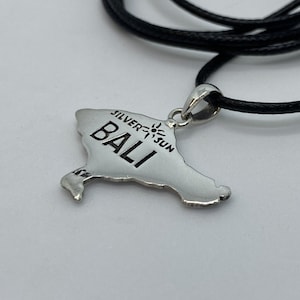 BALI ISLAND universele hanger armband sleutelhanger sterling zilveren ketting zwart nylon koord zilver zon stijl sieraden handgemaakt uit Bali