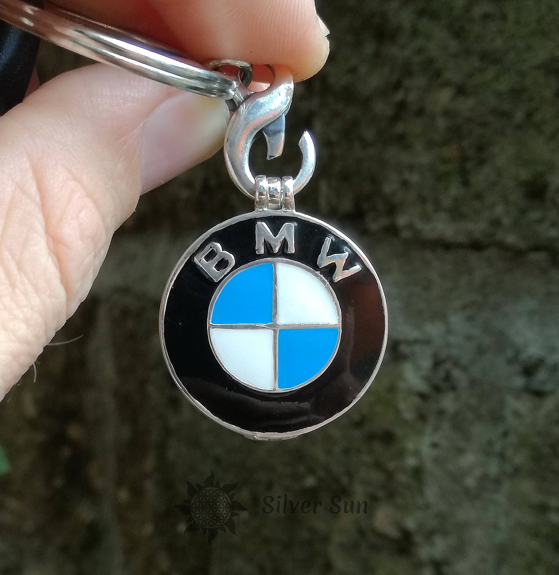 Silver Bmw Keychain 
