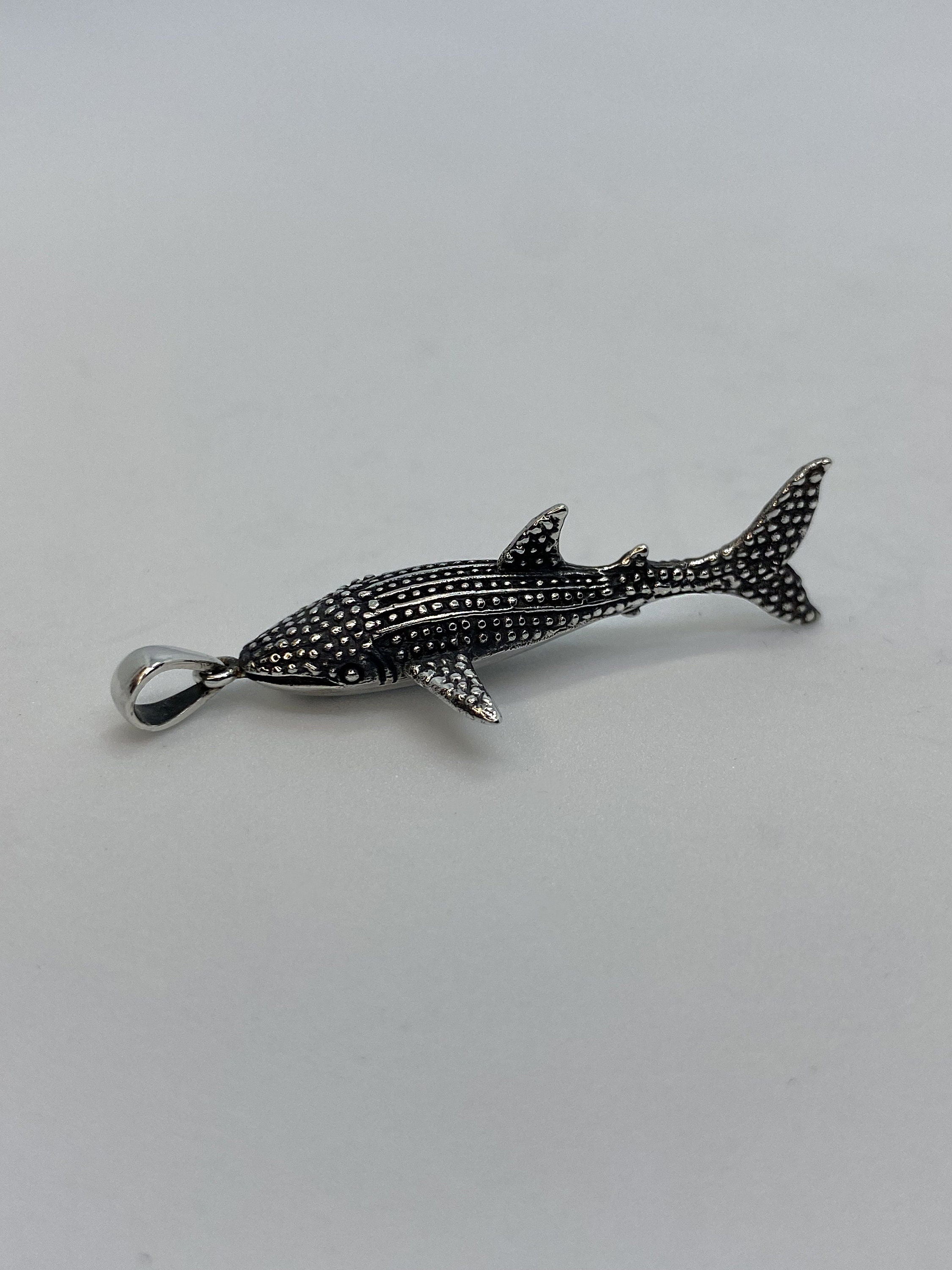 Sterling Silver Whale Shark Pendant Necklace Black Nylon Cord - Etsy Sterling Silver Whale Shark Pendant Necklace Black Nylon Cord - Etsy