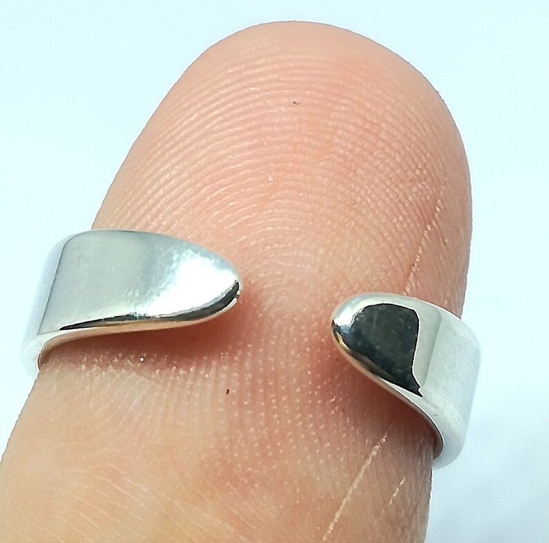 FOR FINGERS FOOT Ring Moon Sun Wave Free Size Sterling Silver Etsy