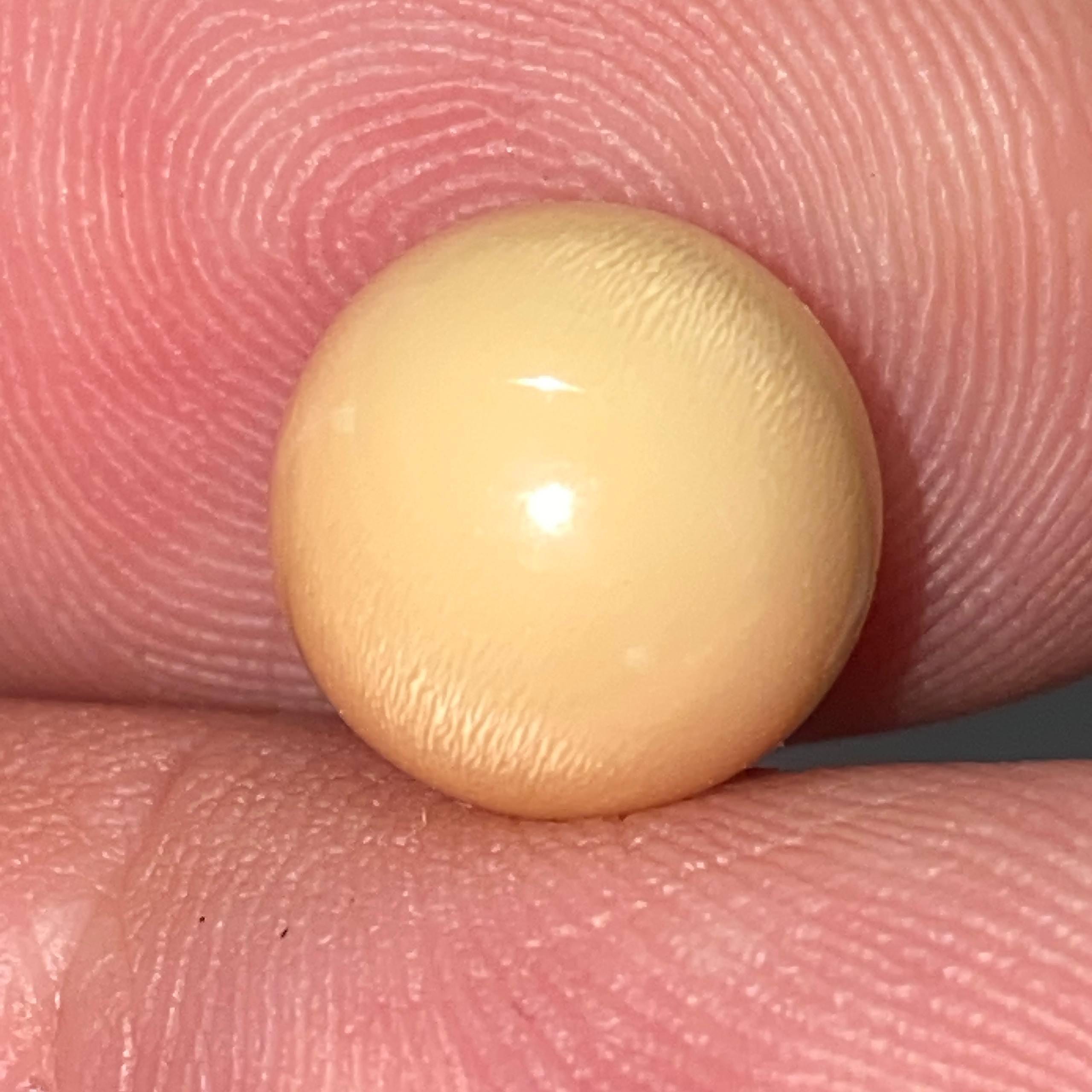 Melo Melo Natural Pearl With Flame Orange - Creamy Color South Sea