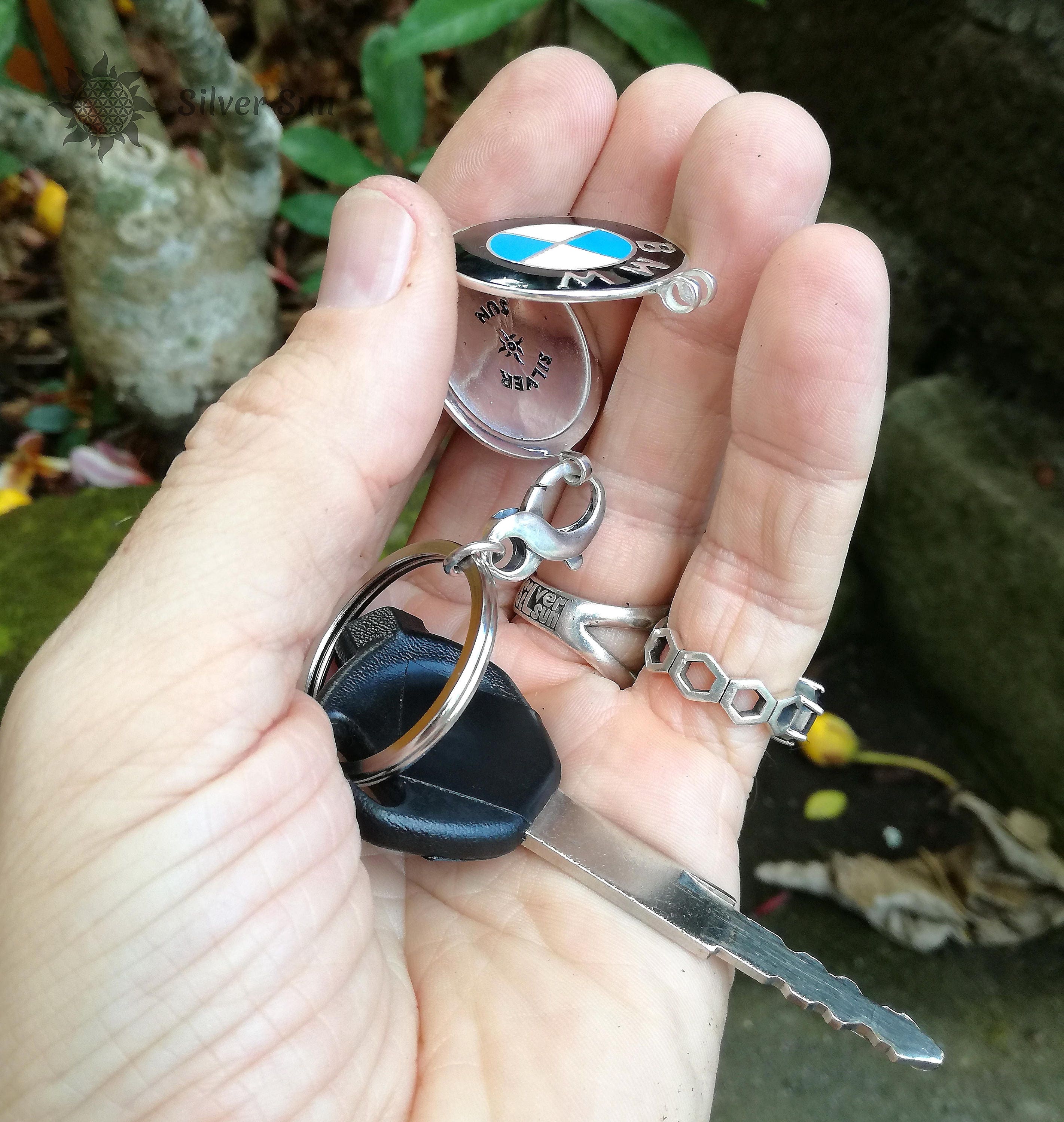 Silver Bmw Keychain 