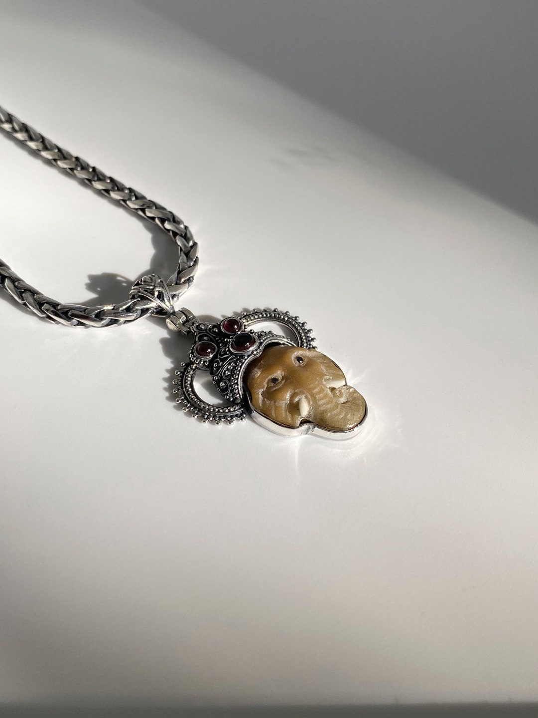 Ciondolo In Argento Sterling 925 Ganesha – Portafortuna E Simbolo Di Protezione Unisex