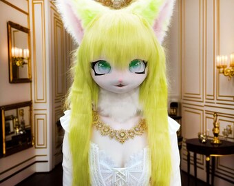 Kigurumi fursuit head Head,Cosplay kiger cat mask ,furry cat mask,furry fursuit head,furry mask,Long hair fursuit head kig fursuit furry art