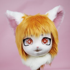 Fursuit Kig Head , Furry head for cosplay prefabricated Handmade ,Halloween carnival costume Cute furry art fursuit Cosplay Mask Fursona