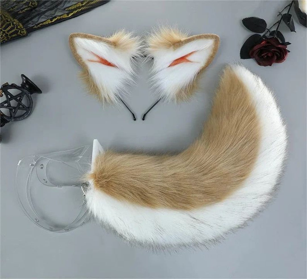 Shepherd Dog Golden Retriever Ears and Tail Set,dog Ears and Tail