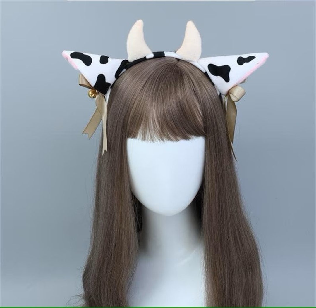 Realistic Cow Ears and Horns Cosplay Ears Cattle Cosplay Ox Etsy