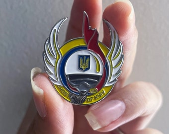 Ghost of Kyiv Enamel Pin – Charity Support Ukraine