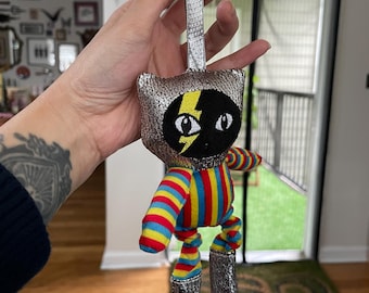 Kitty Stardust Space Cat Plushie Pendant Keychain Bag Charm