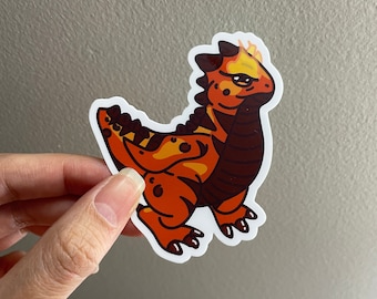 ESO Deadlands Bantam Guar Inspired Fire Dino Chicken Vinyl Sticker