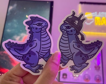 ESO Coldharbour Cadwell's Honor Bantam Guar Inspired Blue Dino Chicken Vinyl Sticker