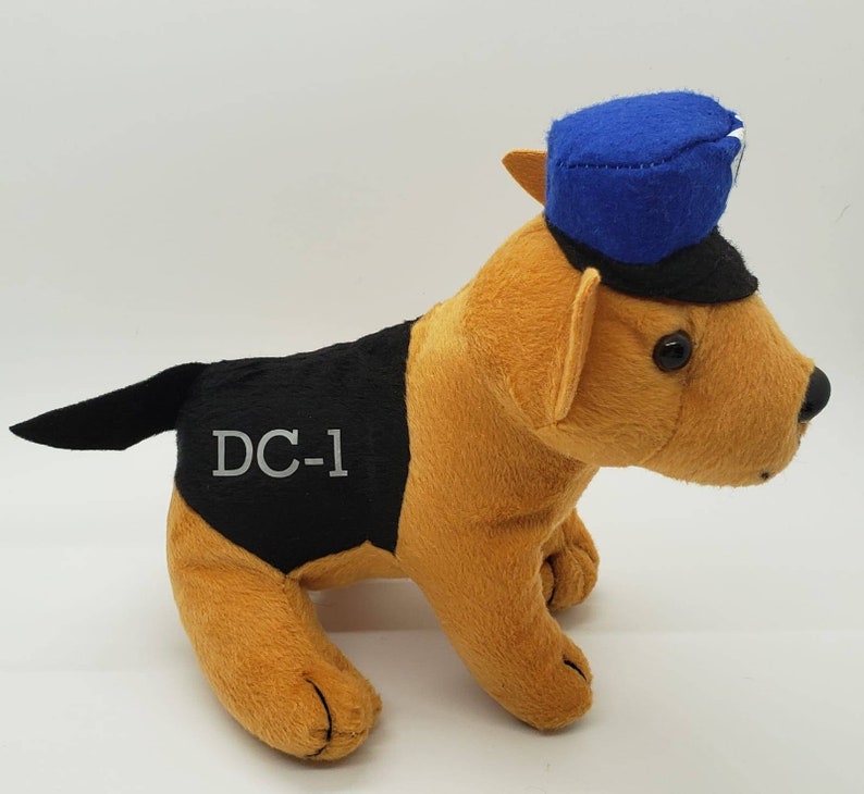 Personalized Plush Police Dog Etsy