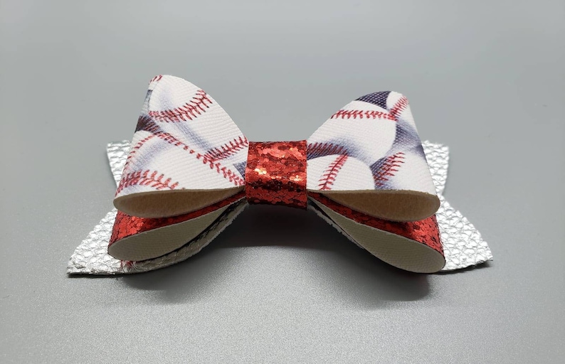 Baseball Hair Bow