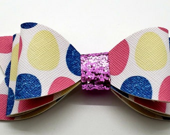 3 Layer Easter Egg Hair Bow