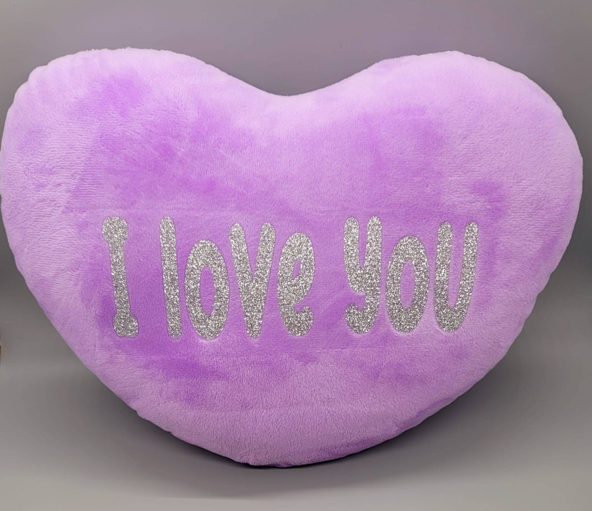 stuffed heart pillow