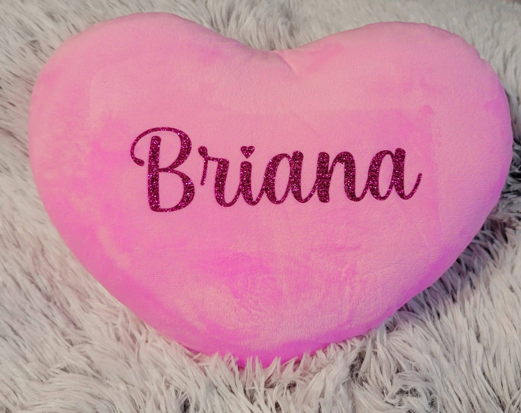 stuffed heart pillow