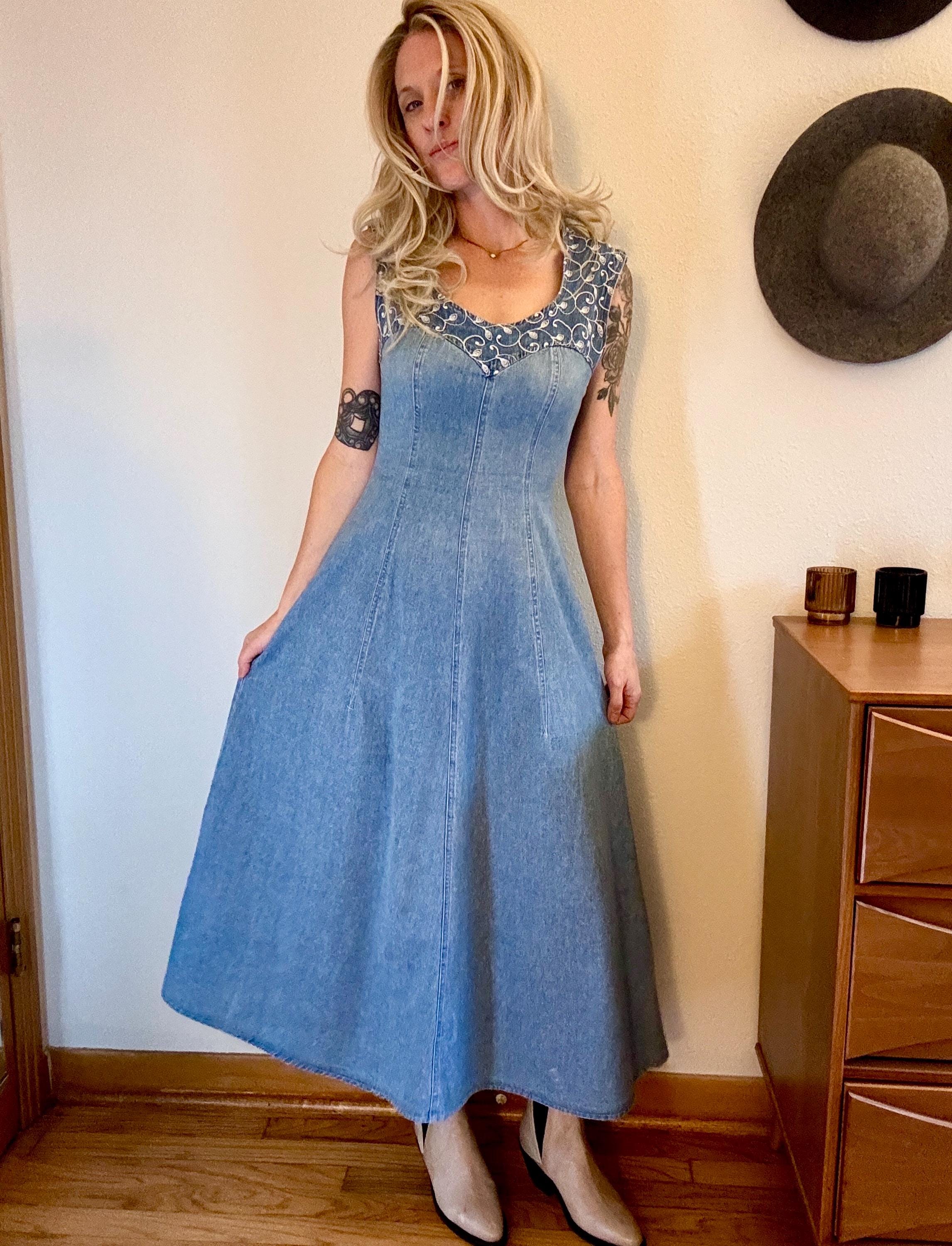 Denim Prairie Dress