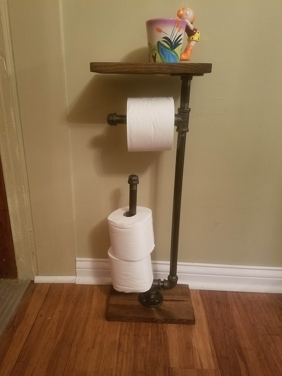 Floor Stand Toilet Paper Holder, Pipe Toilet Paper Holder Stand