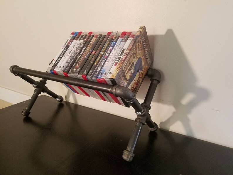Table Top Bookcase Dvd Holder Blue Ray Disc A Image 0
