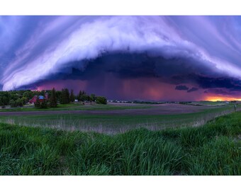 The Approaching Storm | Thunderstorm | Weather | Summer Storms | Photography | Prints | Midwest | Minnesota | Farmland