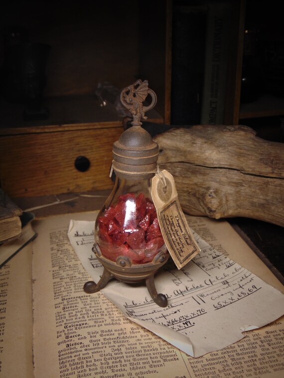 Crystallized Dragon Blood Specimen Jar Props HANDMADE Etsy