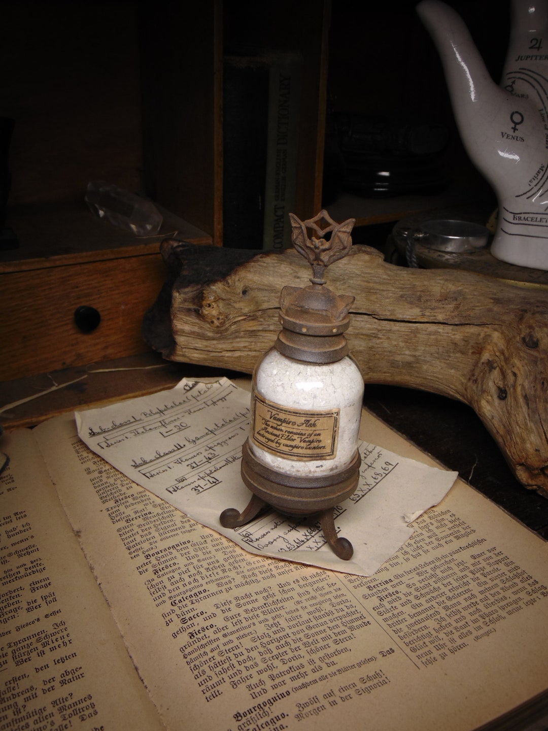 Vampire Ash Specimen Jar Props HANDMADE Etsy UK