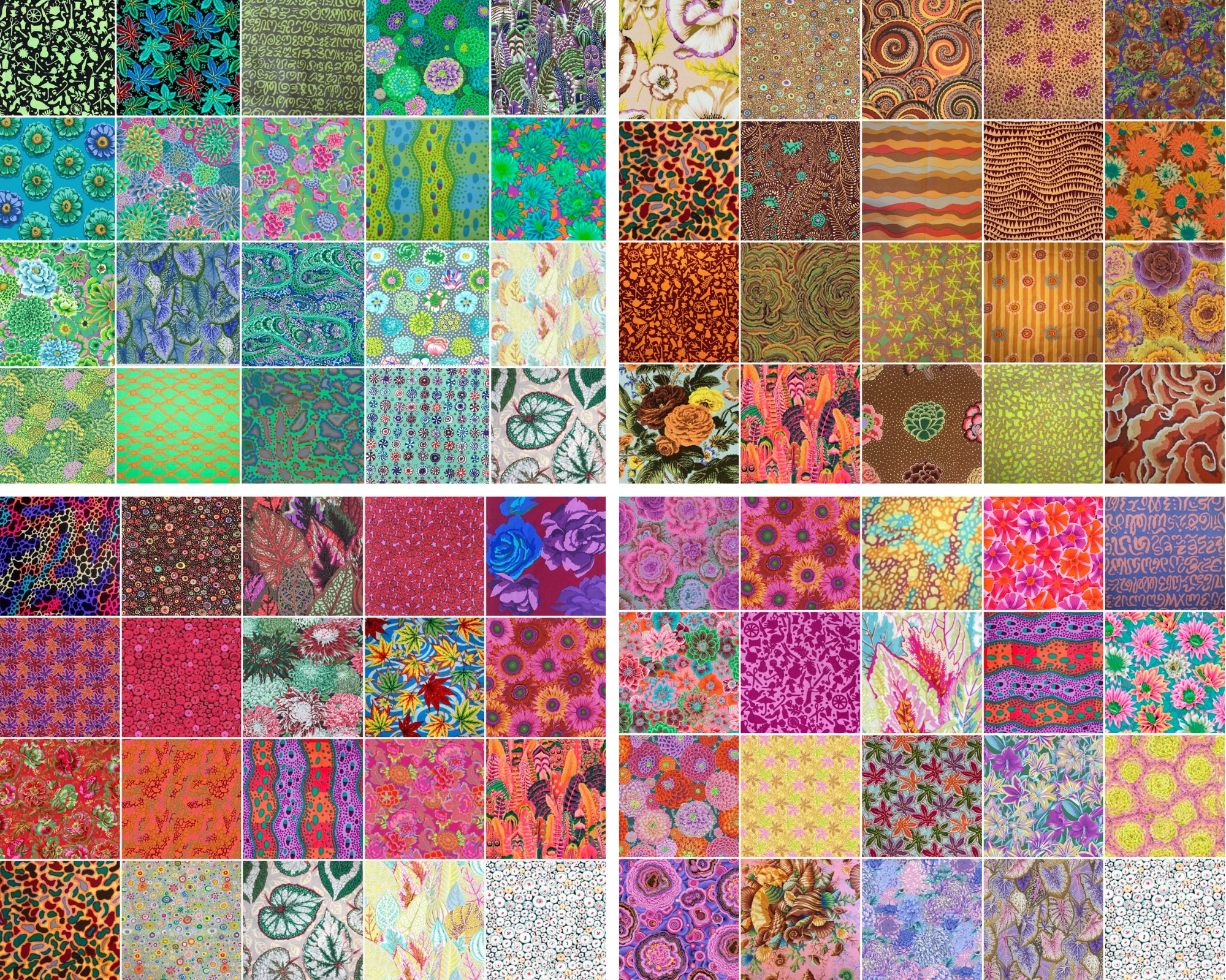 Kaffe Fassett Collective Fabric Quilting Craft Sewing Charms Etsy