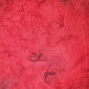Hand Dyed Batik By The Half Metre  / Fat Quarter 100% Cotton Quilting Fabric Red Gothic Marble