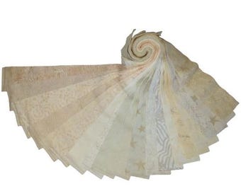 Batik Jelly Roll 100% Cotton Fabric Luscious Lights
