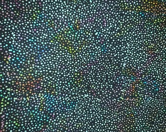 Batik teint à la main au demi-mètre / Tissu à courtepointe 100 % coton Fat Quarter Noir Ciel du soir