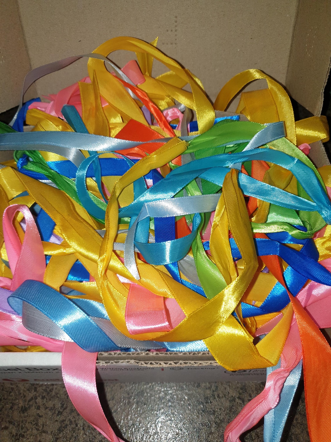 Box of Ribbons Variety of Colours & Lengthts - Etsy