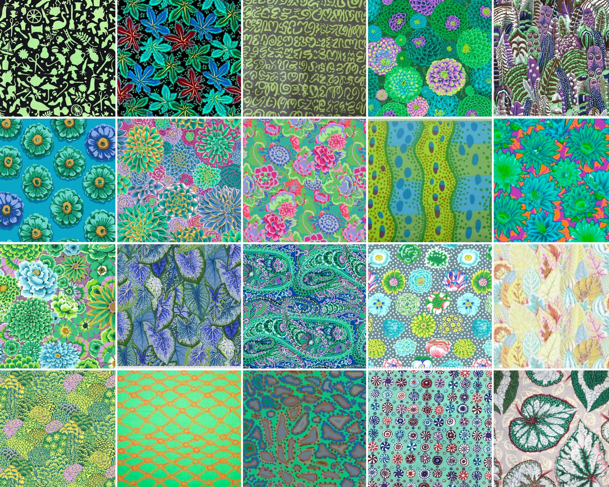 Kaffe Fassett Collective Fabric Quilting Craft Sewing Charms Etsy