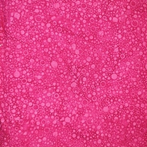 Hand Dyed Batik By The Half Metre / Fat Quarter 100% Cotton Quilting Fabric Pink Effervescent